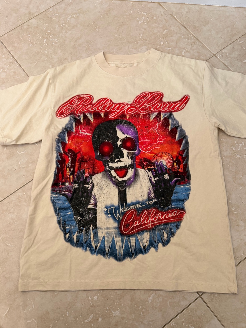 Culture Kings X Rolling Loud California Graphic Tee - Cream